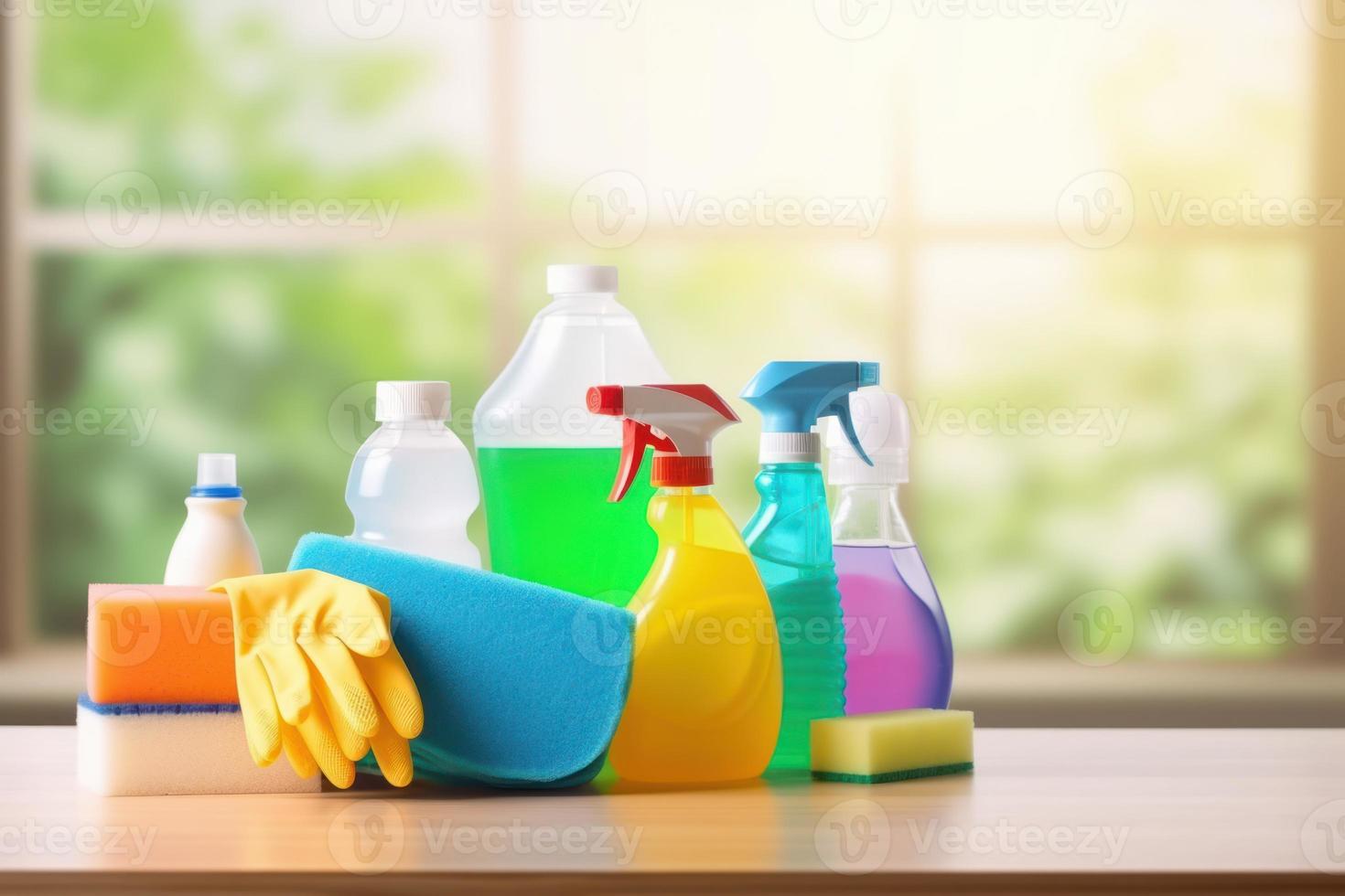 House cleaning product. Generate Ai photo