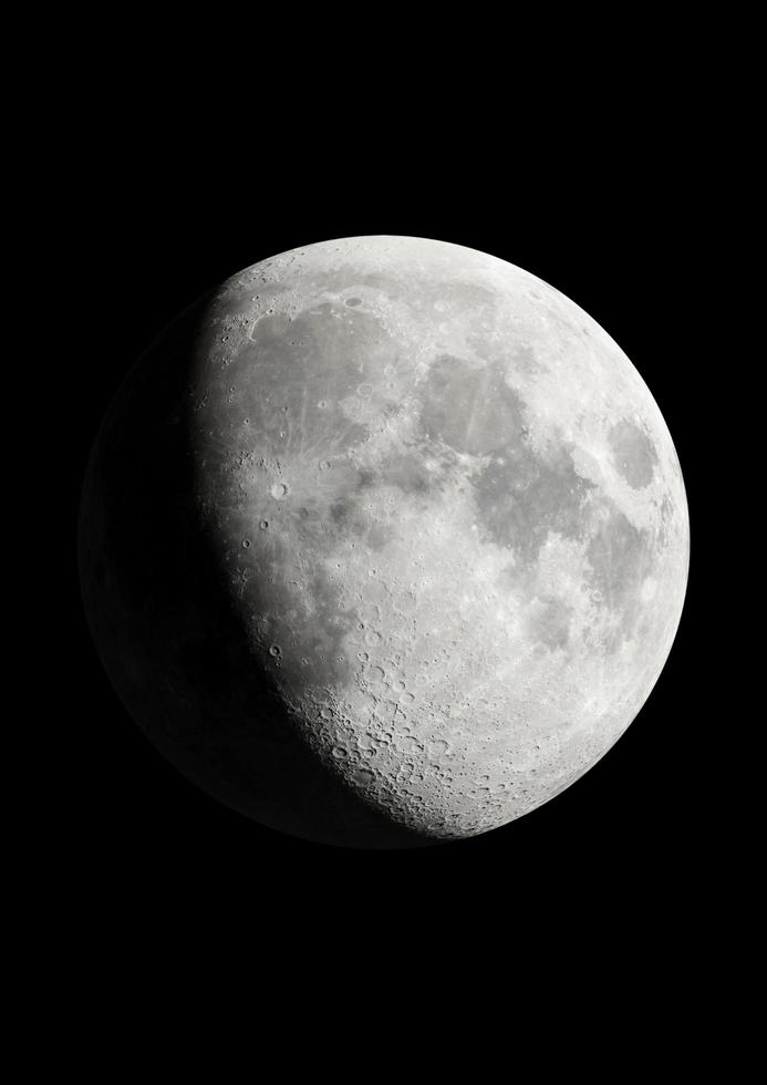 moon with black background photo