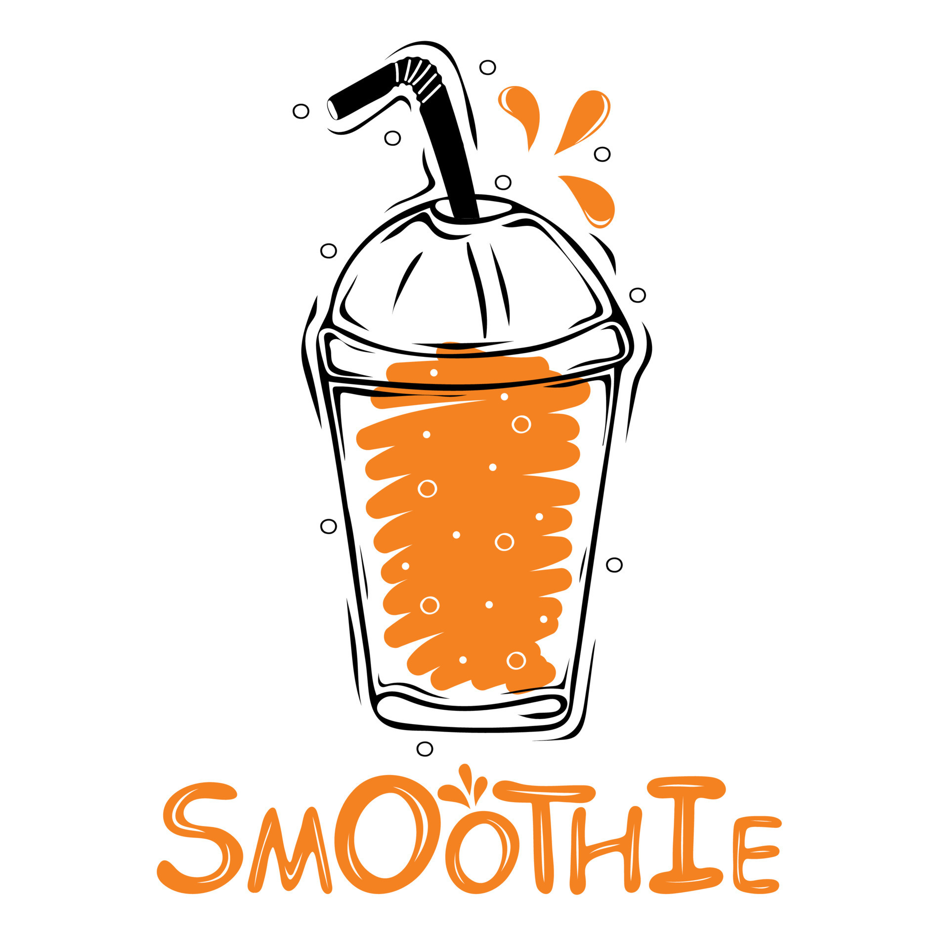 Smoothie Cup Vector Kids T-Shirt by THP Creative - Pixels