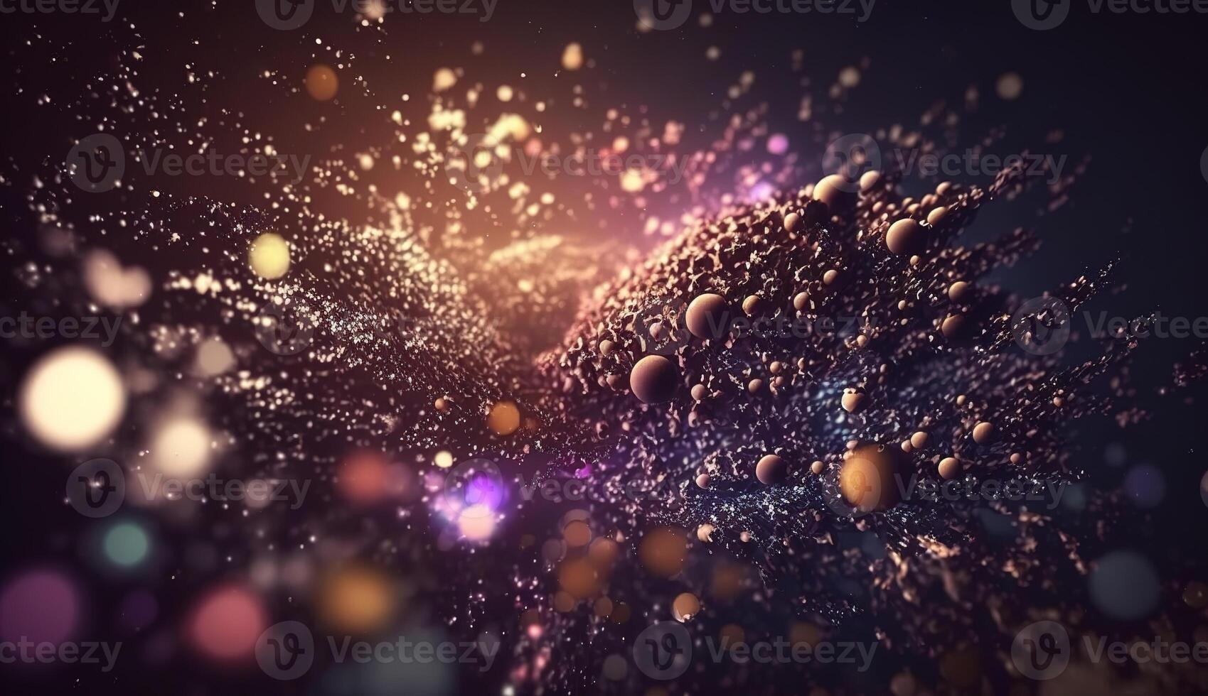 Sparkling Luxury, Glitter, Bokeh Sparkles, and Particles. photo