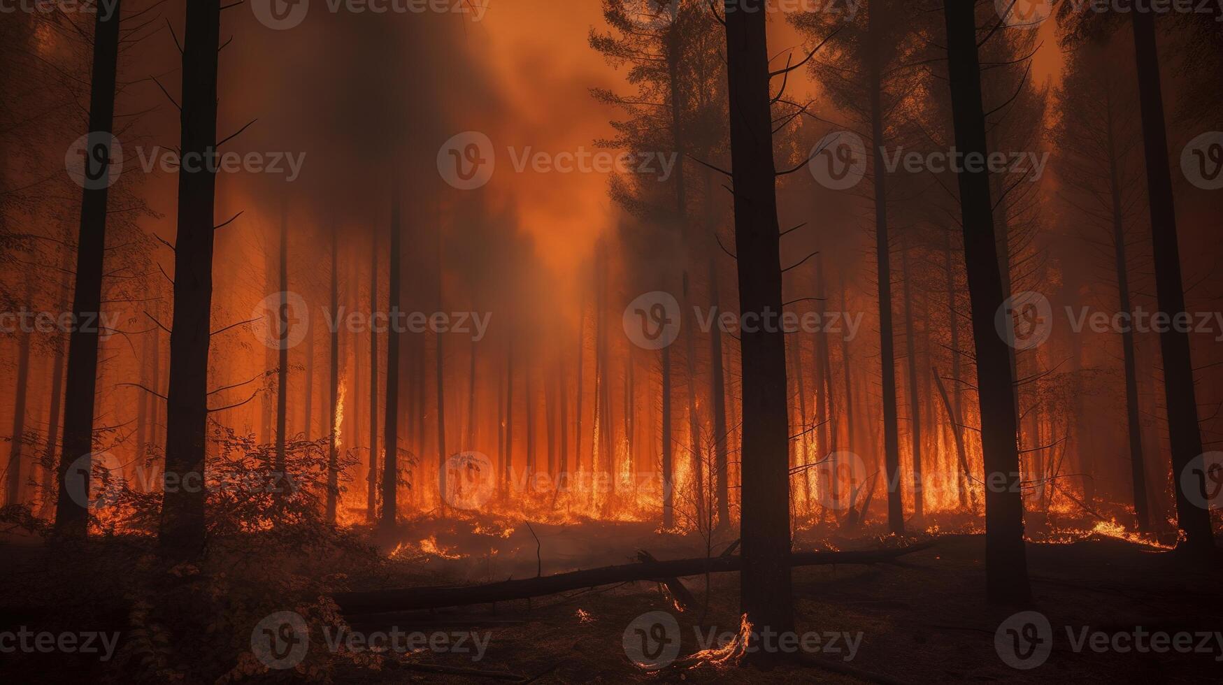 The Devastating Impact of Forest Fires. photo
