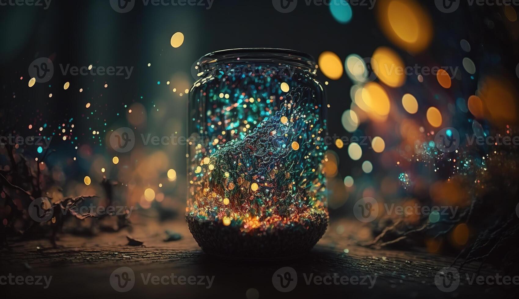 Sparkling Luxury, Glitter, Bokeh Sparkles, and Particles. photo