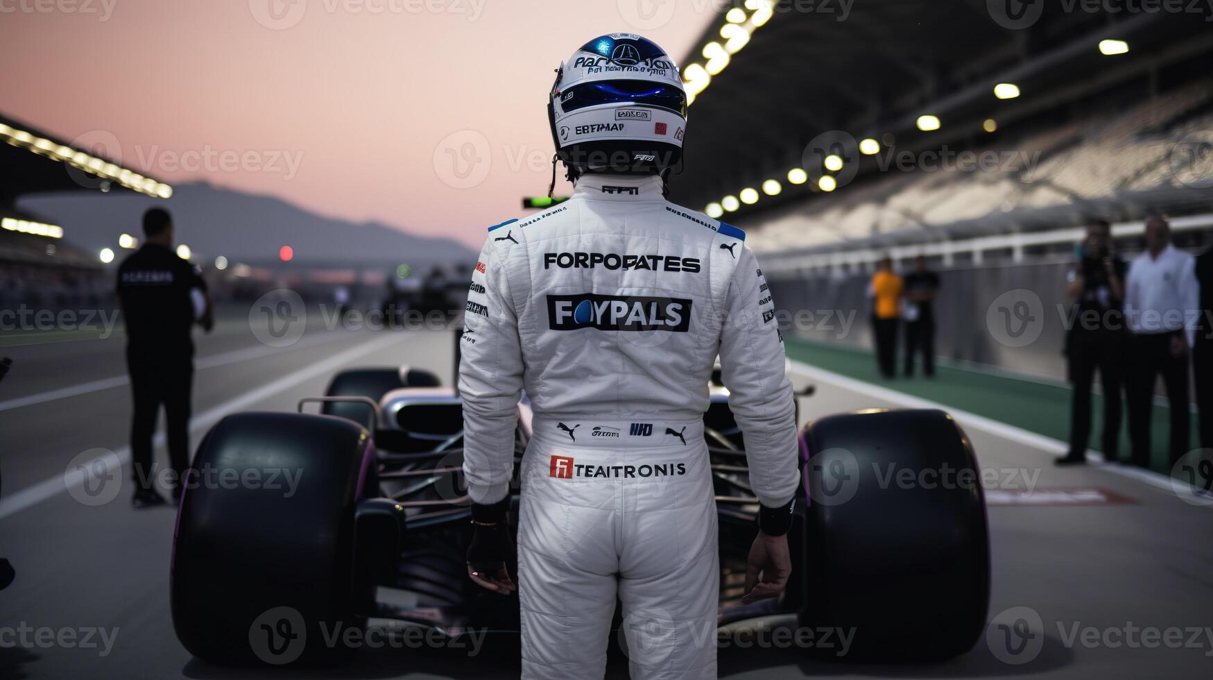 An F1 Driver Awaits the Race. photo