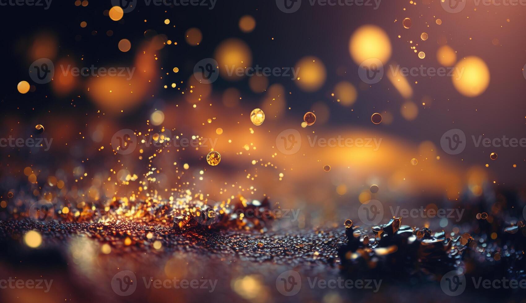 Sparkling Luxury, Glitter, Bokeh Sparkles, and Particles. photo