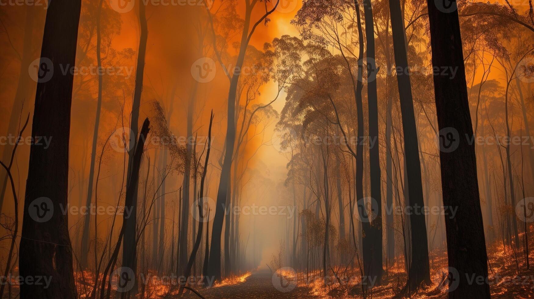 The Devastating Impact of Forest Fires. photo