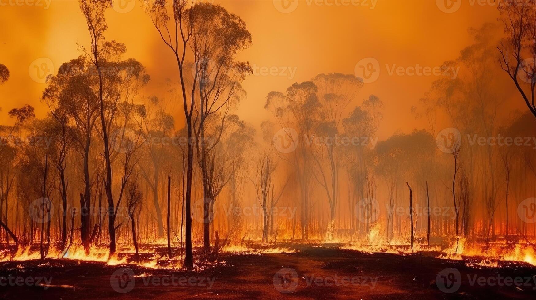 The Devastating Impact of Forest Fires. photo