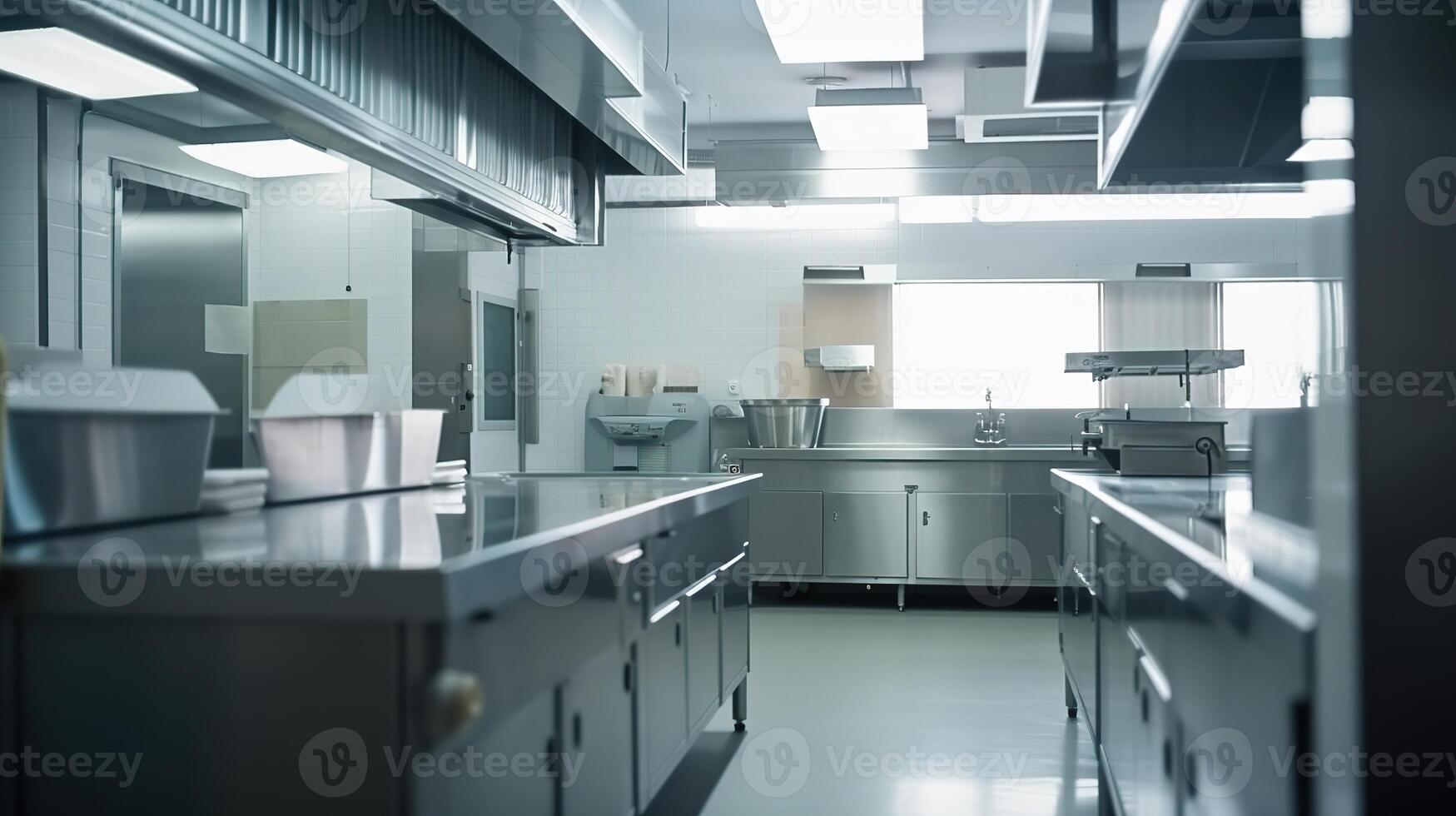 Interior of kitchen in restaurant. photo