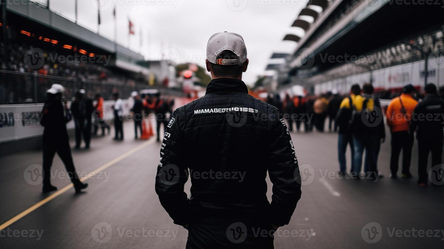 An F1 Driver Awaits the Race. photo