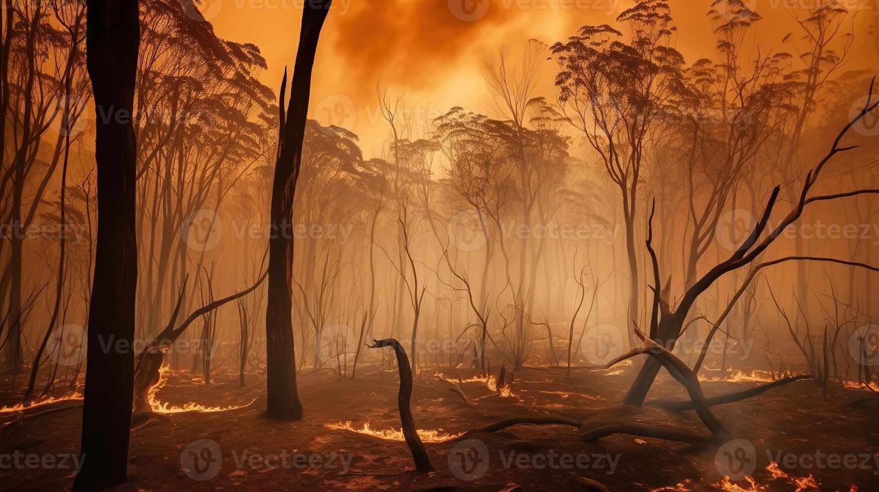 The Devastating Impact of Forest Fires. photo