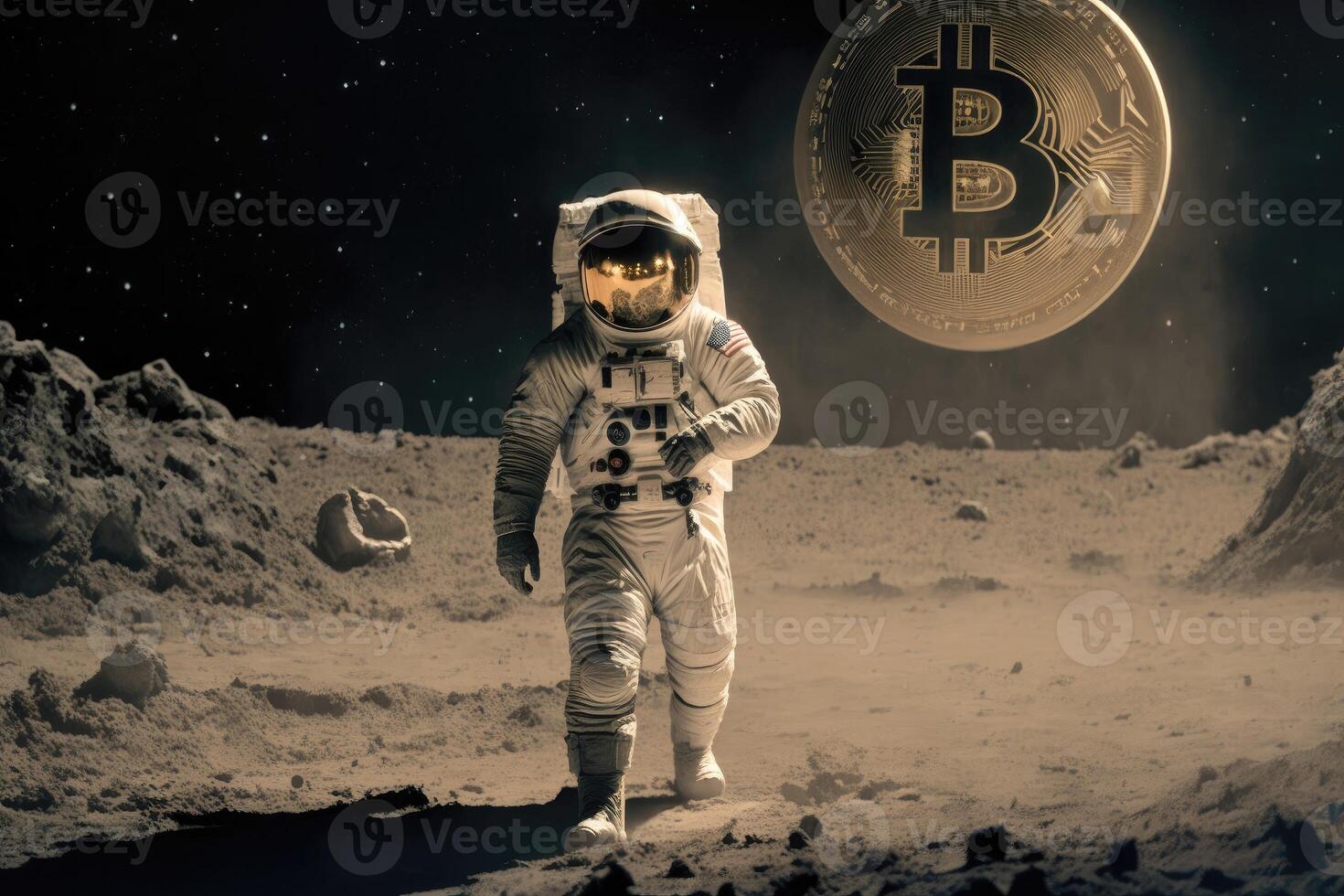 Bitcoin is going to the moon. photo