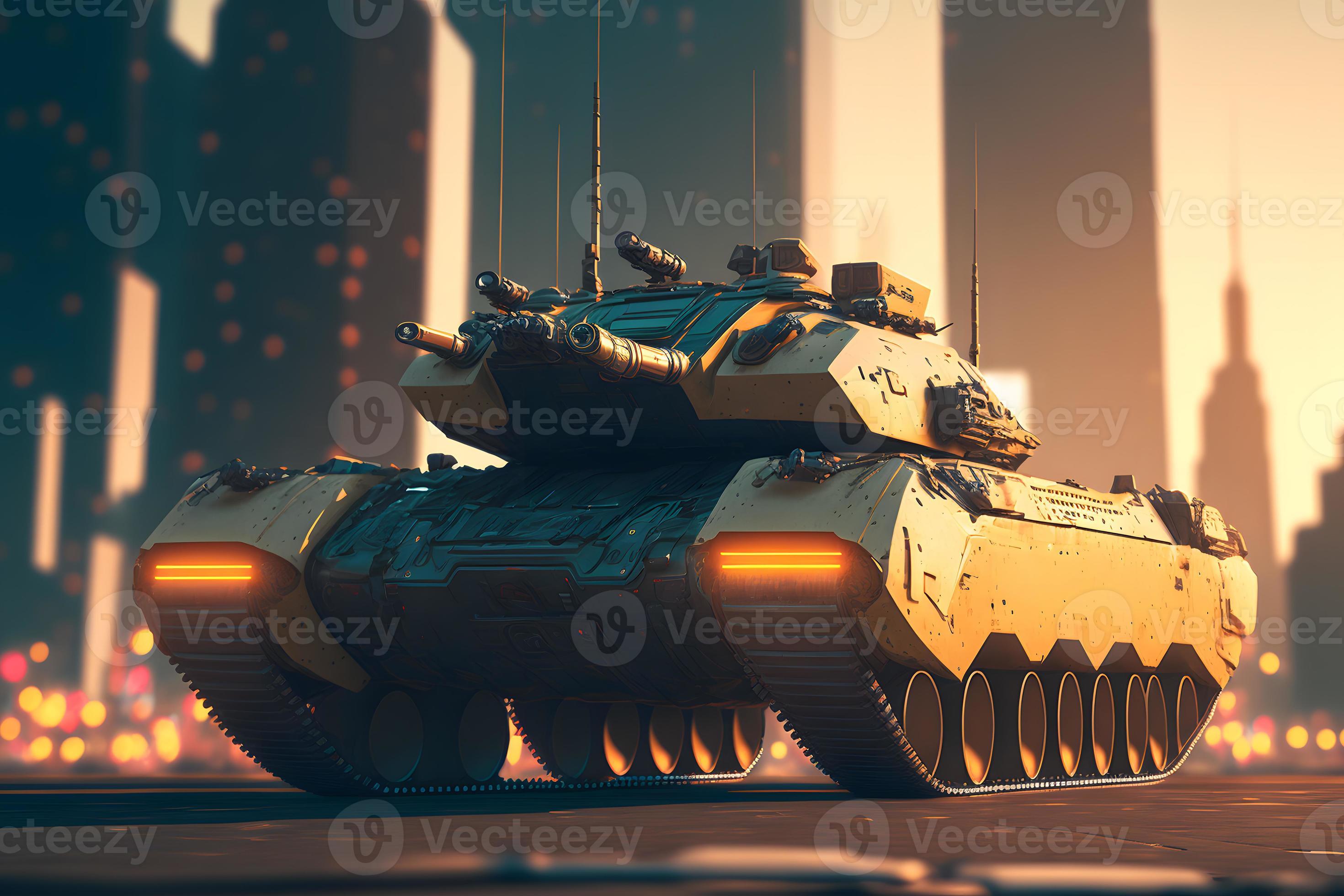 futuristic tanks