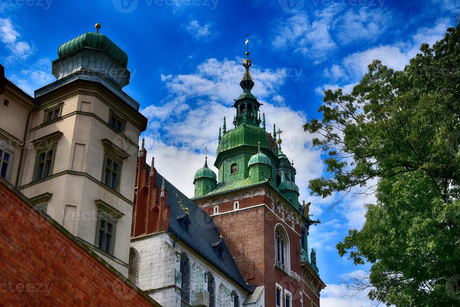historic historical Polish city of Krakow on a beautiful sunny summer holiday day photo