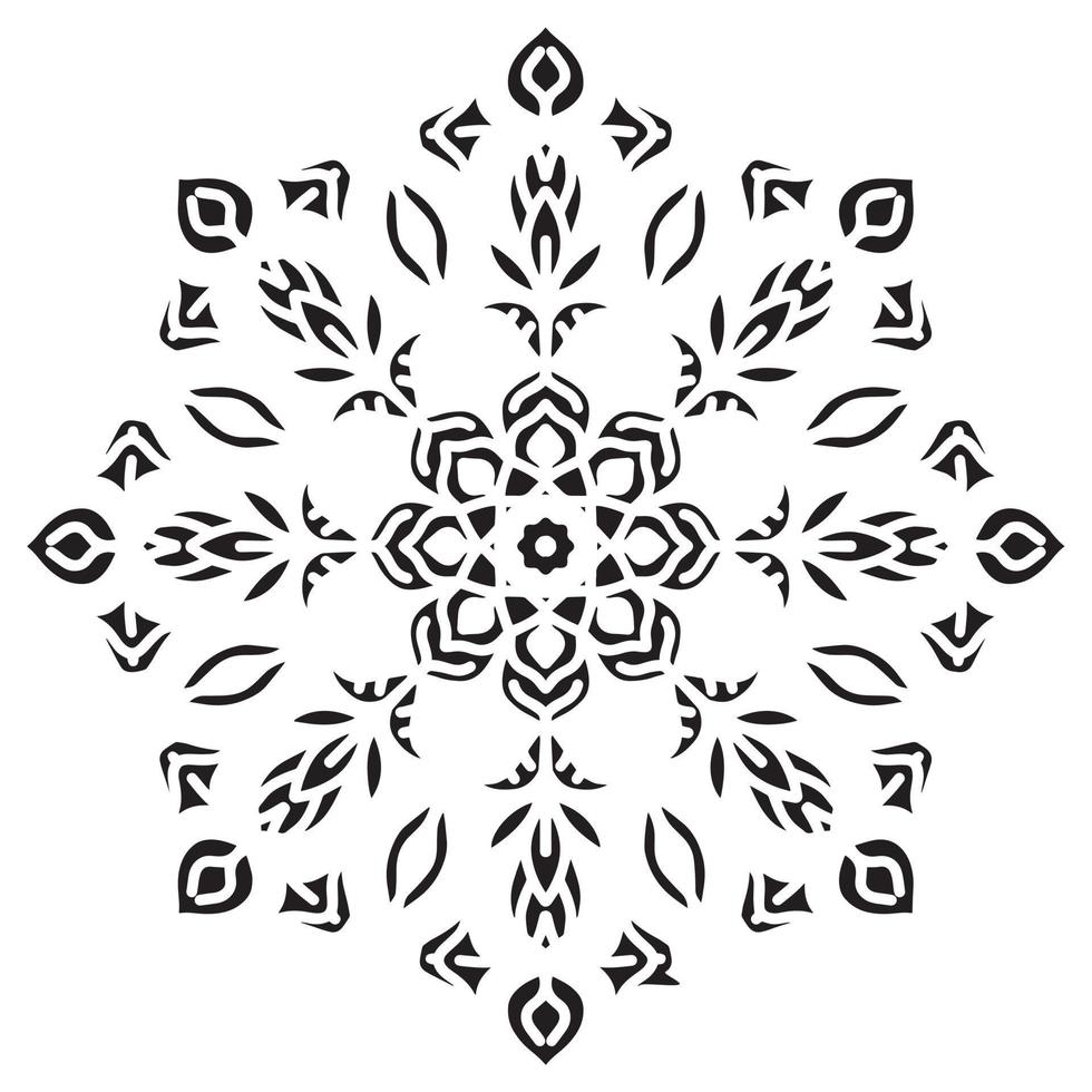 mandala plantilla resumen floral ornamento vector