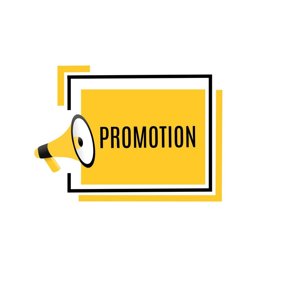 Promotion sign. Banner template design, Flat vector, Web elements. vector