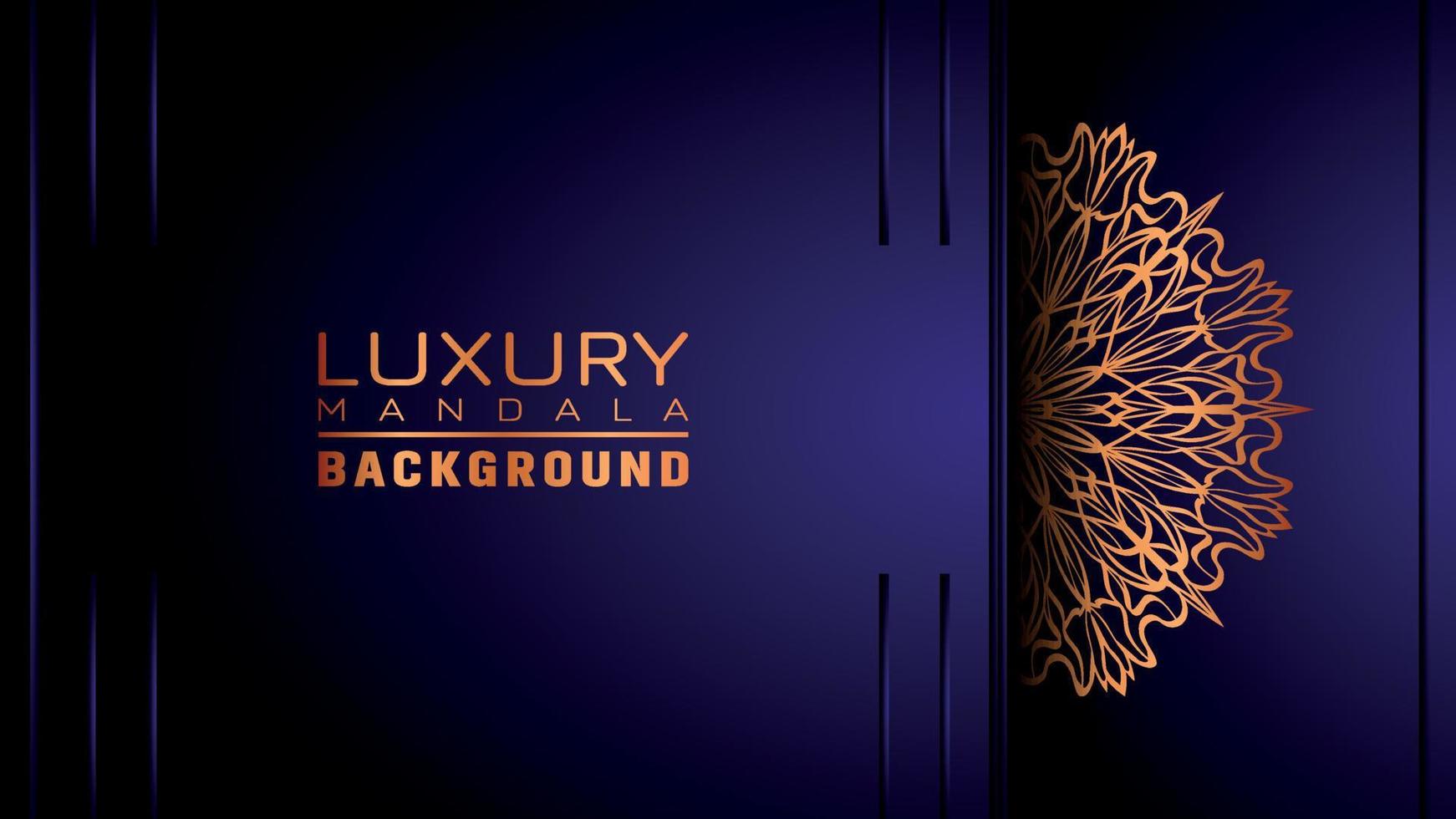 Luxury ornamental mandala background, arabesque style vector