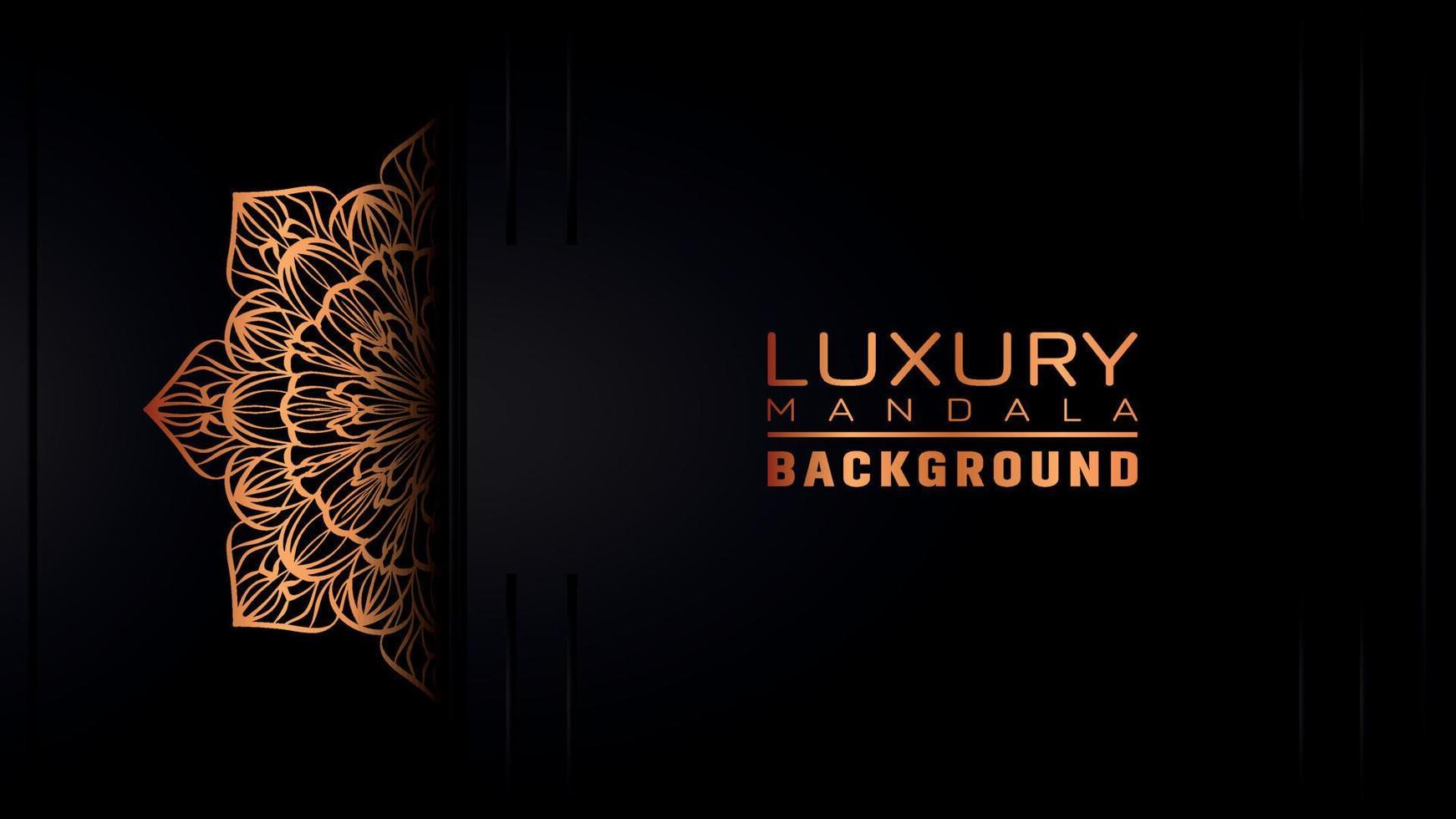 Luxury ornamental mandala background, arabesque style vector