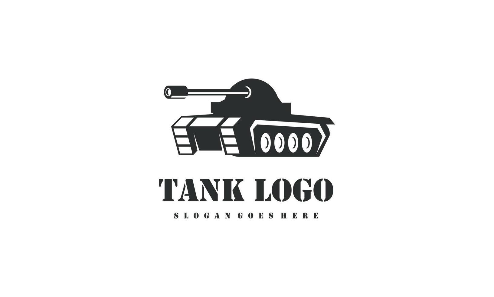 Tank logo icon design vector