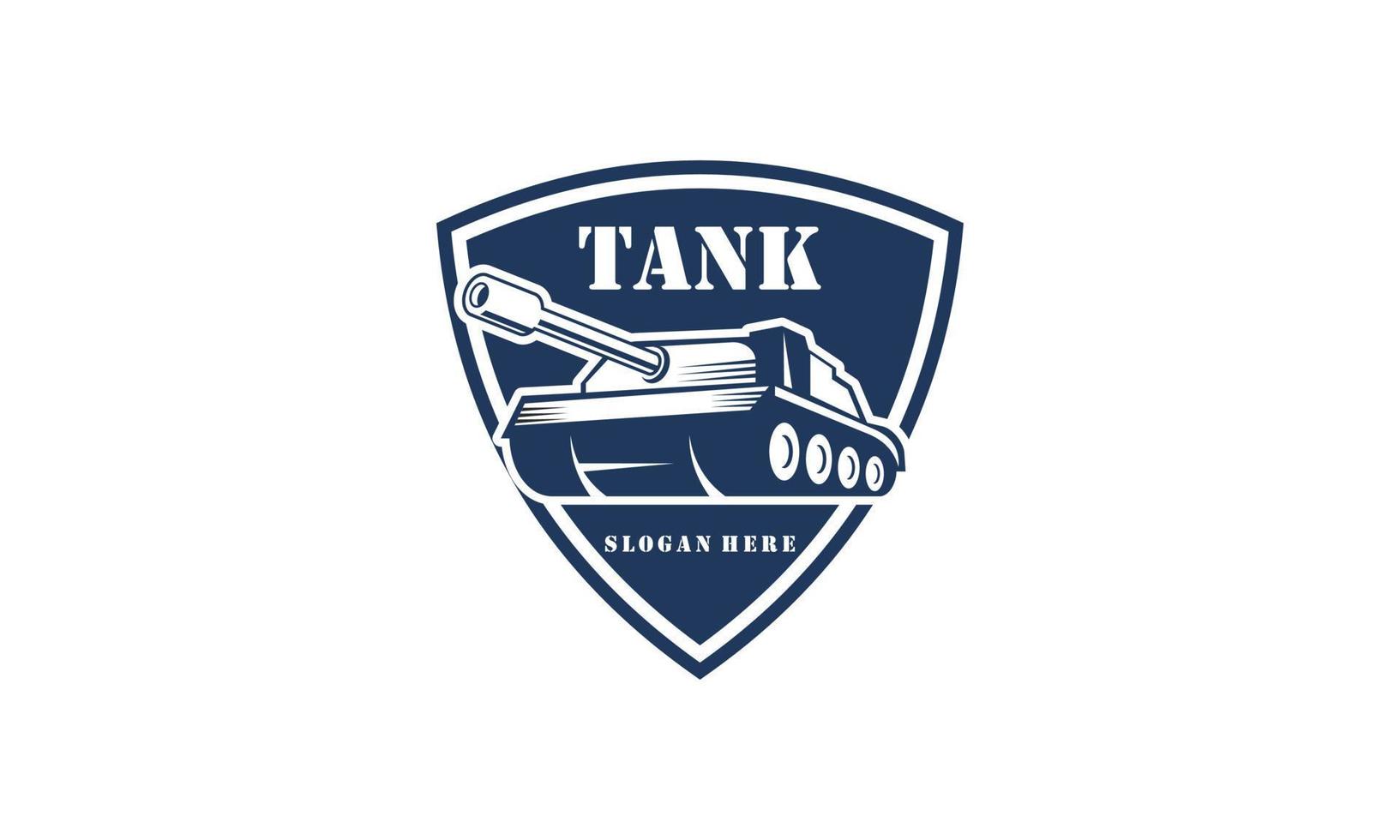 Tank logo icon design vector