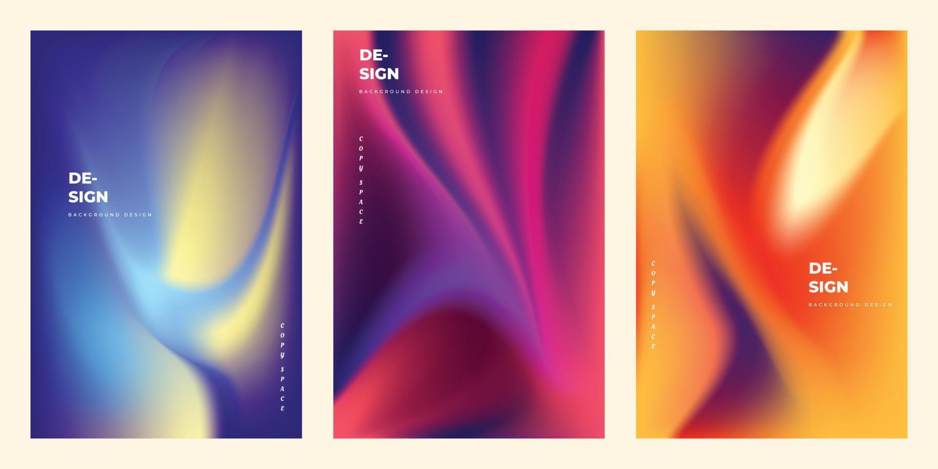Colorful abstract gradient mesh background template copy space for banner, poster, landing page, leaflet, or pamphlet vector