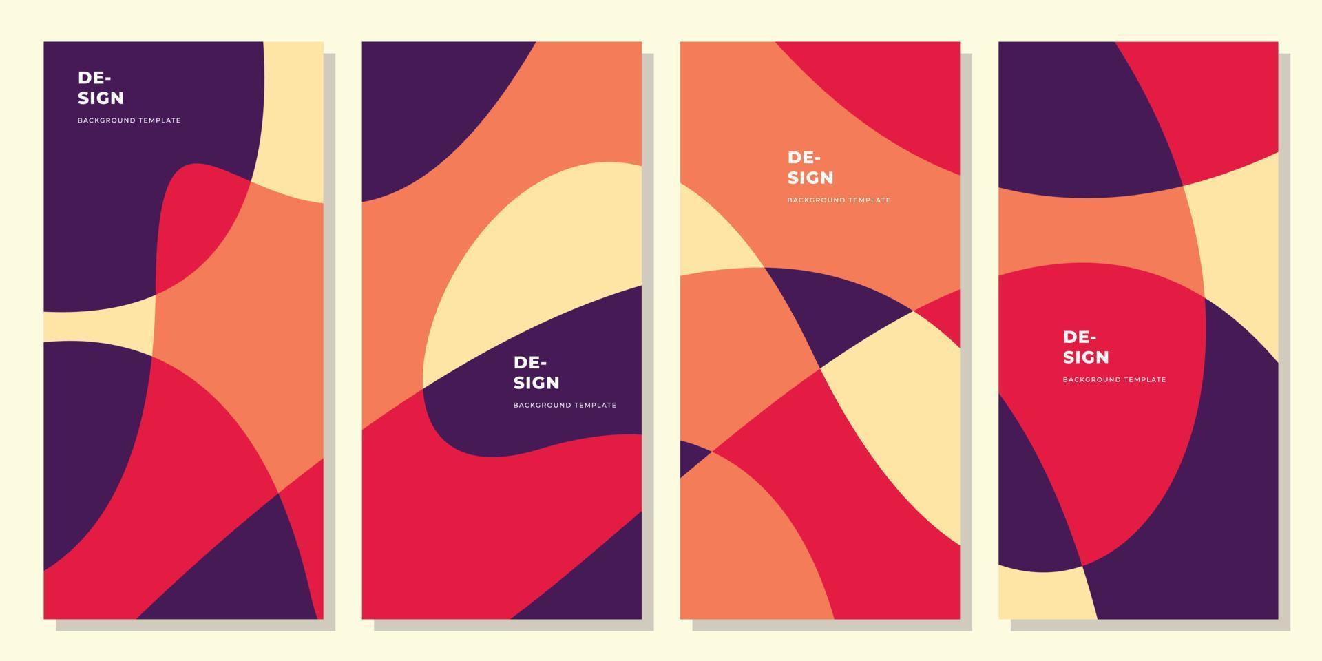 Abstract geometric portrait background template copy space set for ...