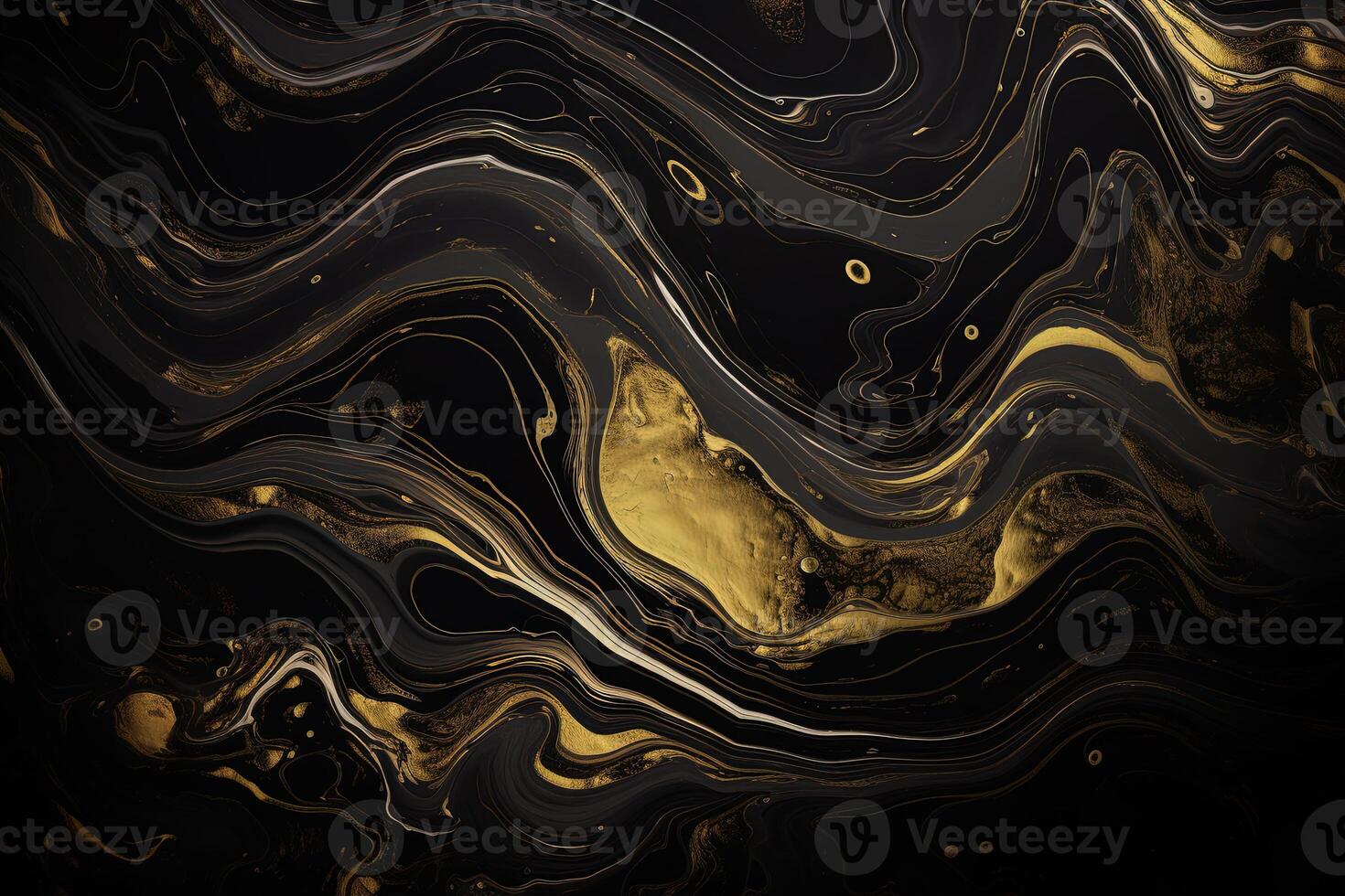 Luxury abstract background liquid black and gold marble texture. photo