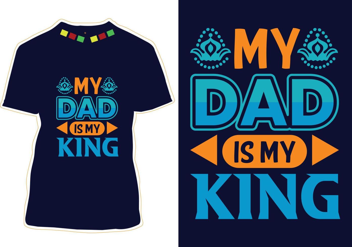 Father's Day T-shirt Design vector