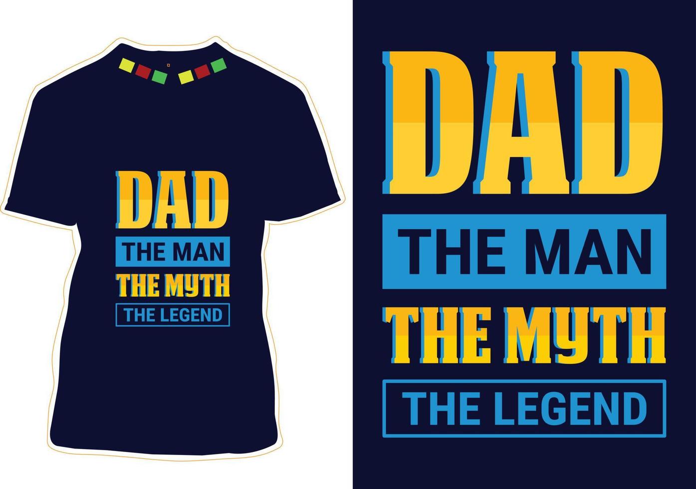 Father's Day T-shirt Design vector