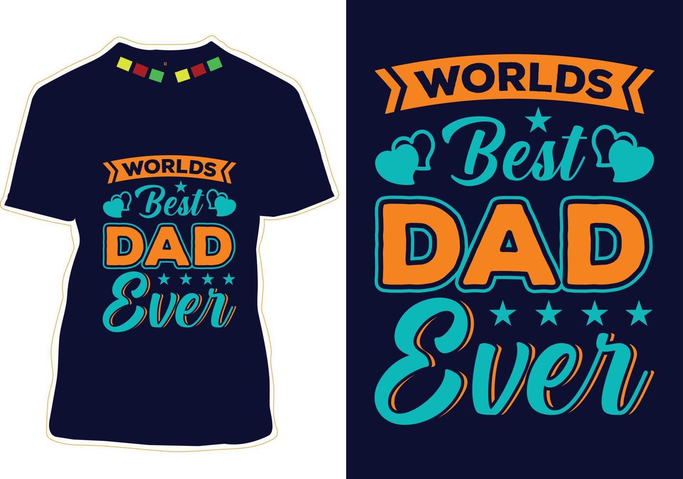 Father's Day T-shirt Design vector