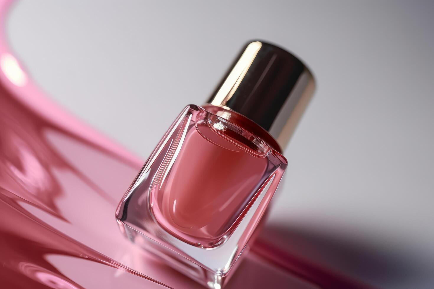 Nail polish bottle. Illustration photo