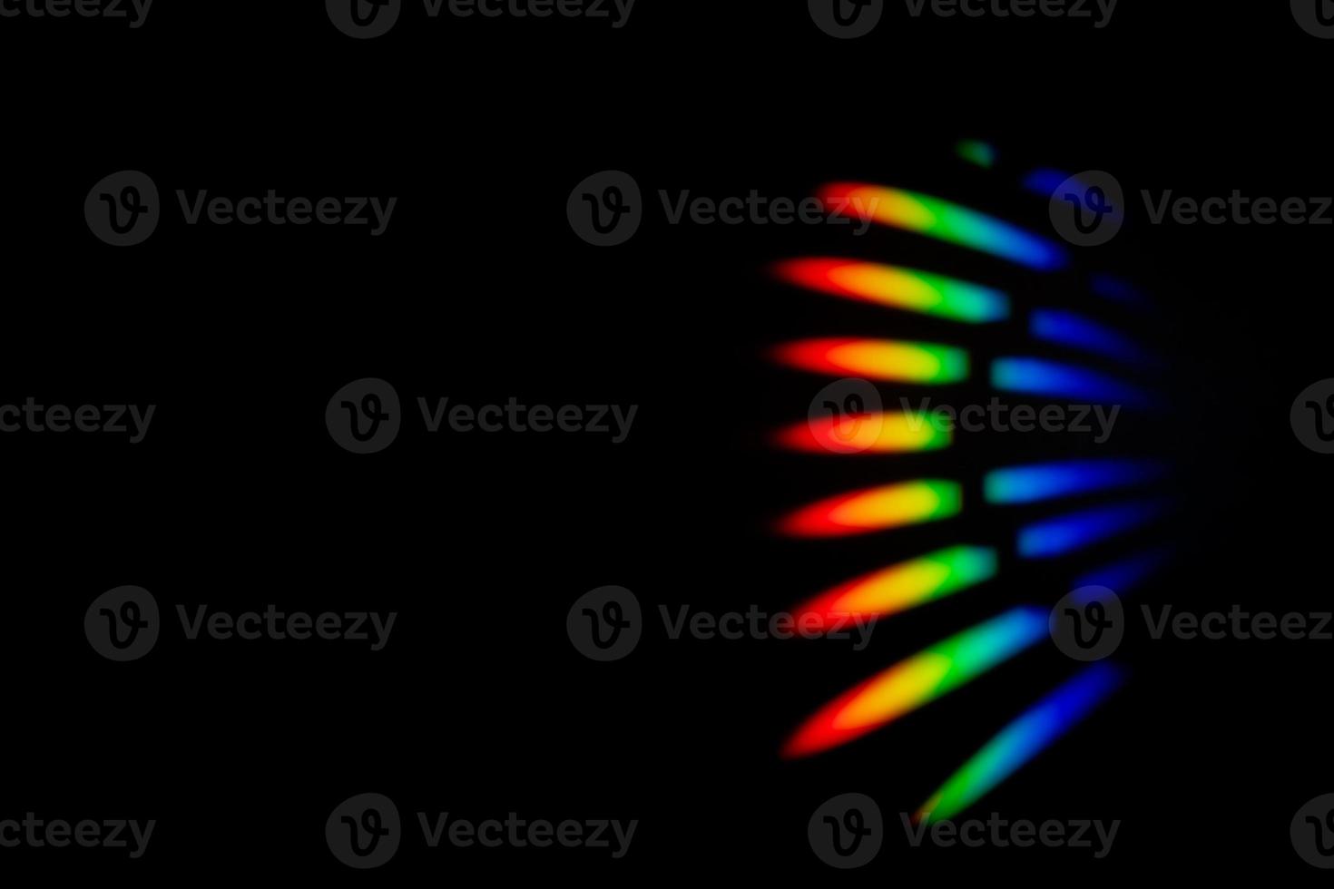 Prism Rainbow Specs on black Background Overlay photo