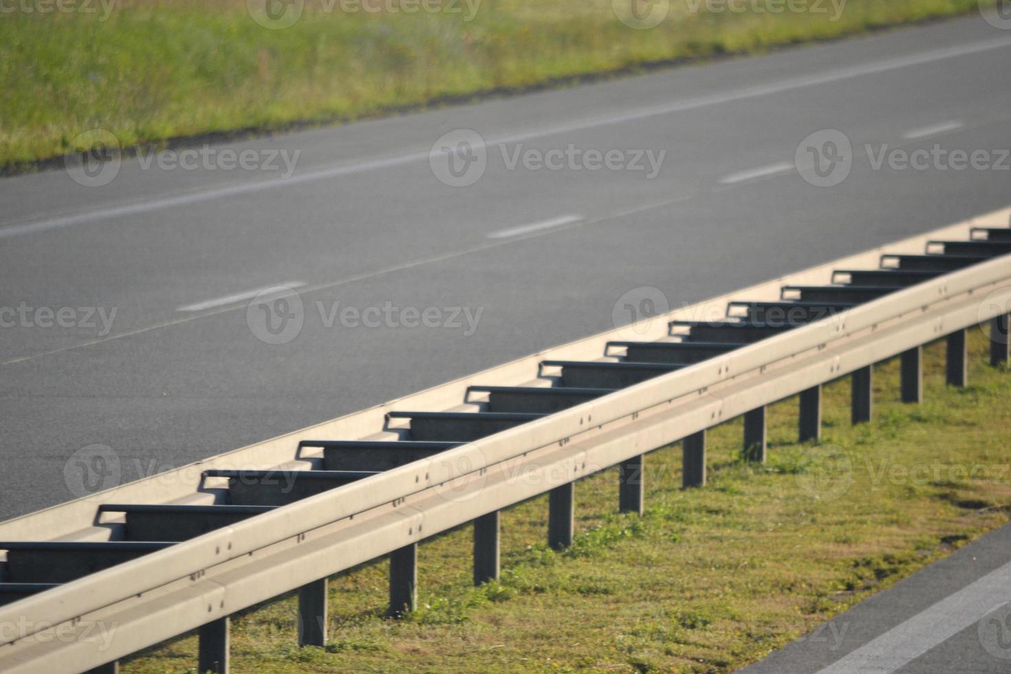 Highway and Barrrier - Close-Up photo