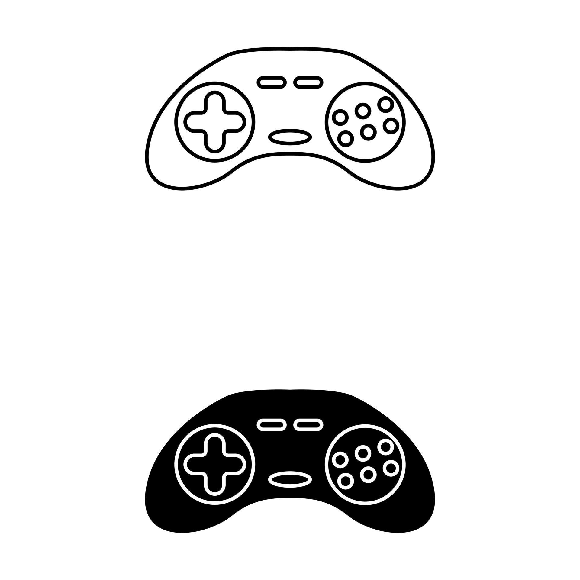 Video Game Controller icon vector. joystick illustration sign. manual