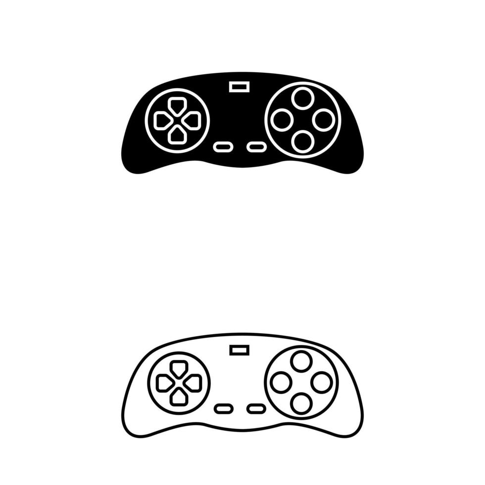 sega genesis controller vector