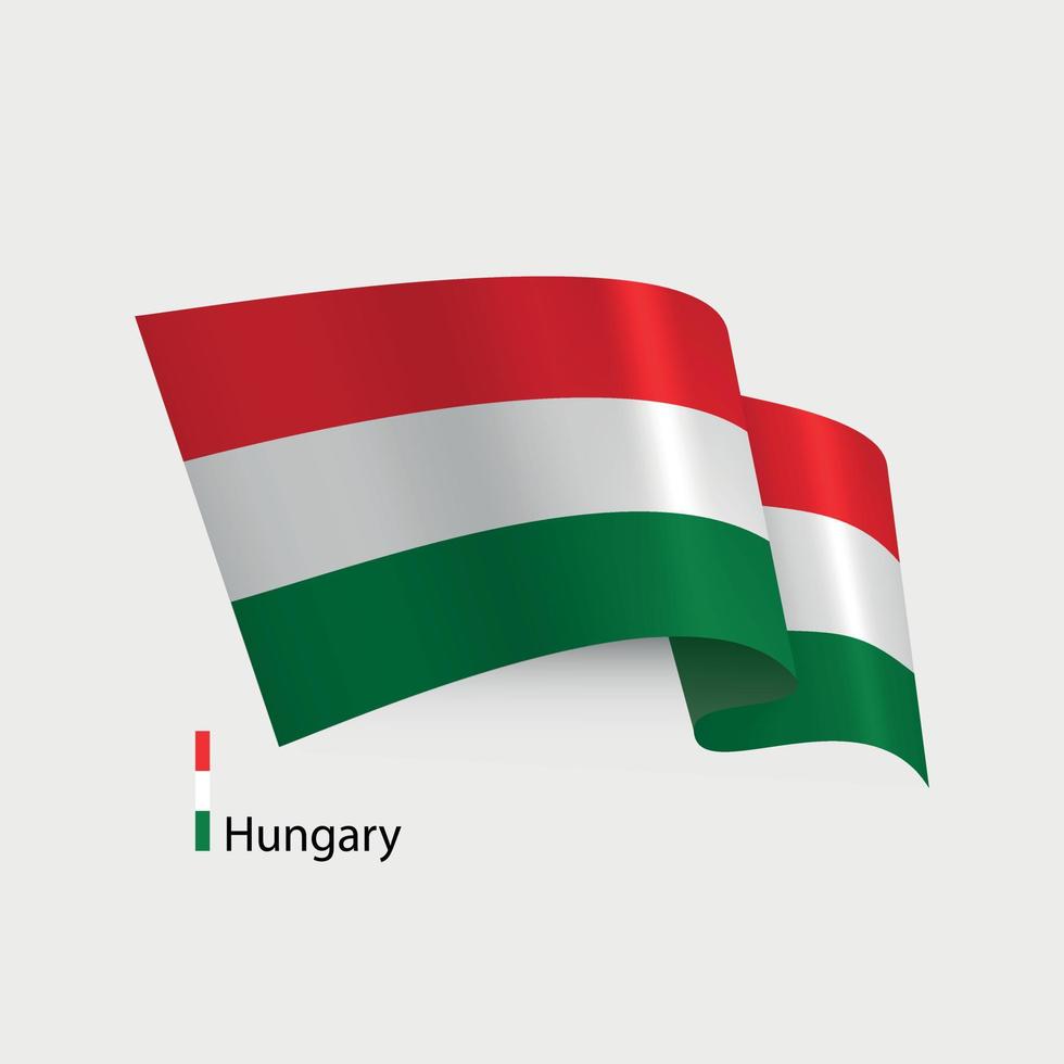 vector flag of Hungary