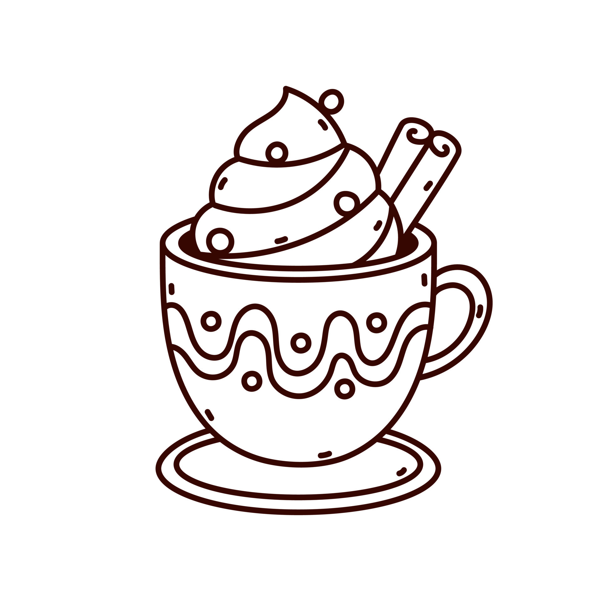 Cute mug doodle 23129140 Vector Art at Vecteezy