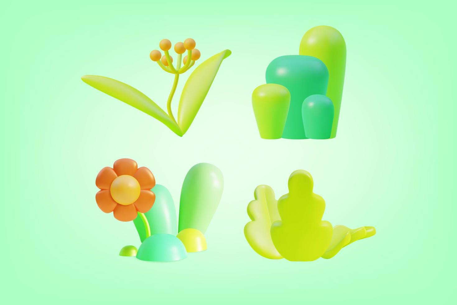 Summertime Concept Element Set. Vector