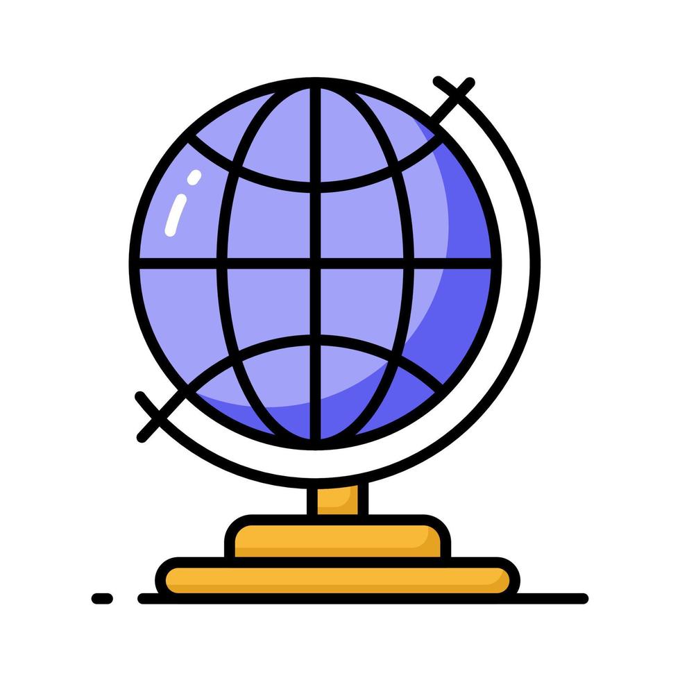 Download this beautifully designed icon of earth globe in editable style, easy to use vector