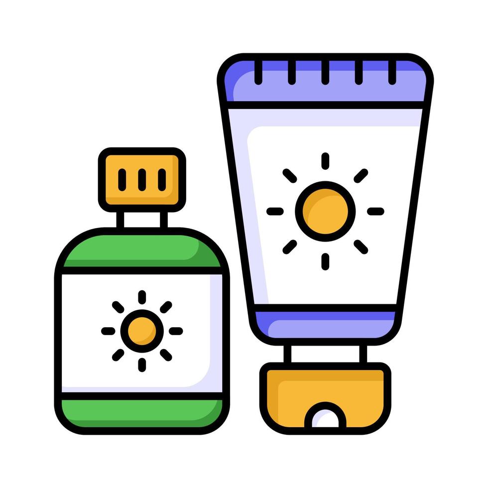 An amazing vector design of sunblock in modern style, premium icon