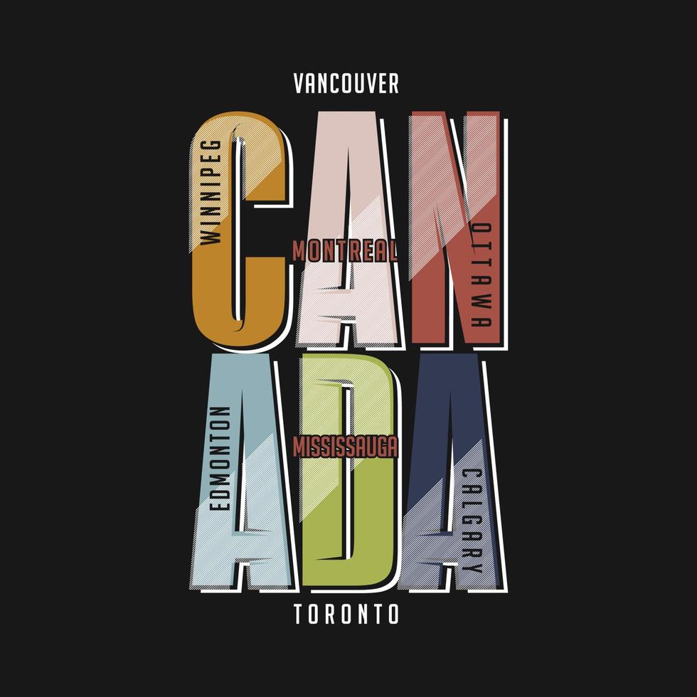 vancouver canada graphic, typography vector, t shirt design, illustration, good for casual style vector