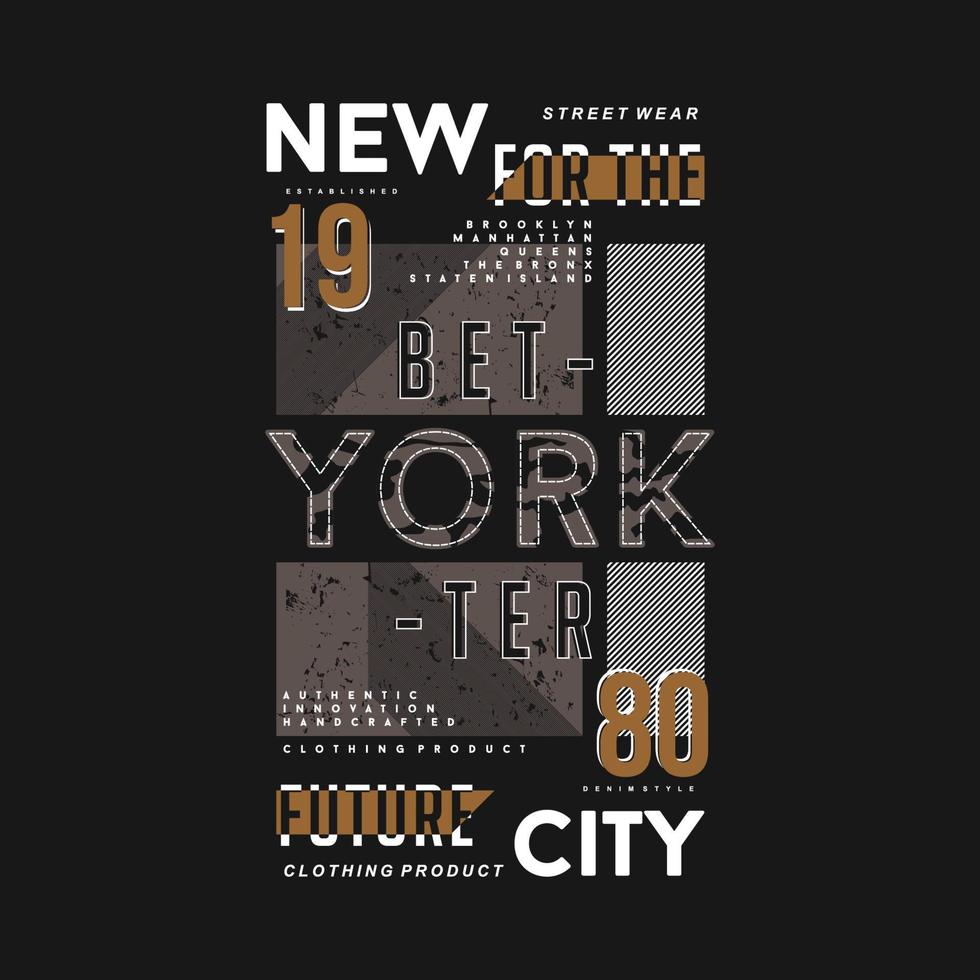 new york city lettering typography vector, abstract graphic, illustration, for print t shirt vector