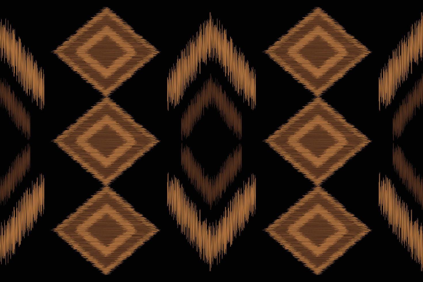 Ethnic Ikat fabric pattern geometric style.African Ikat embroidery Ethnic oriental pattern black background. Abstract,vector,illustration.For texture,clothing,scraf,decoration,carpet. vector