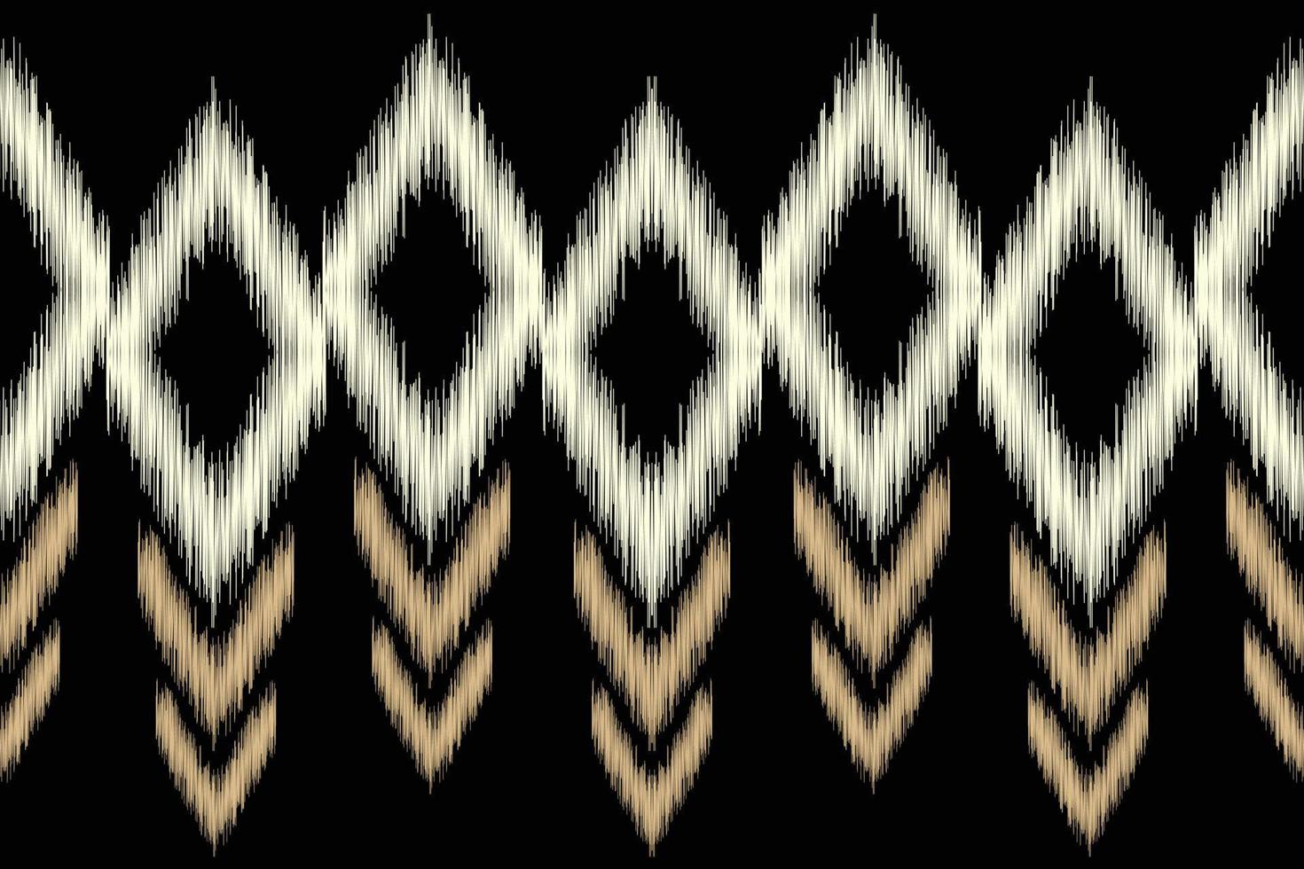 Ethnic Ikat fabric pattern geometric style.African Ikat embroidery Ethnic oriental pattern black background. Abstract,vector,illustration.For texture,clothing,scraf,decoration,carpet. vector