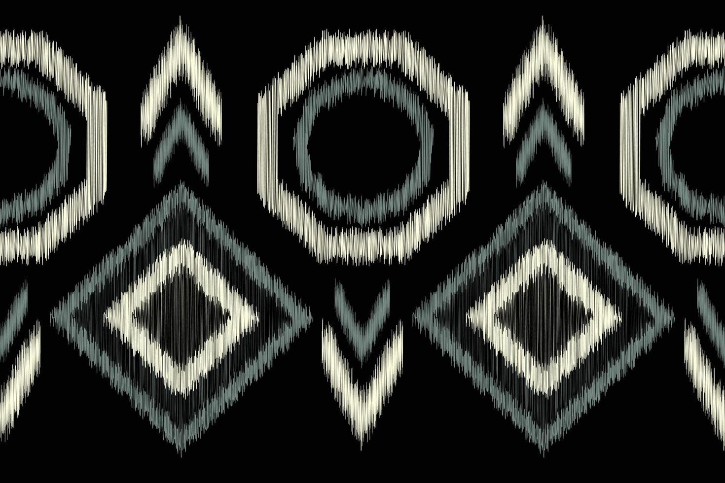 Ethnic Ikat fabric pattern geometric style.African Ikat embroidery Ethnic oriental pattern black background. Abstract,vector,illustration.For texture,clothing,scraf,decoration,carpet. vector