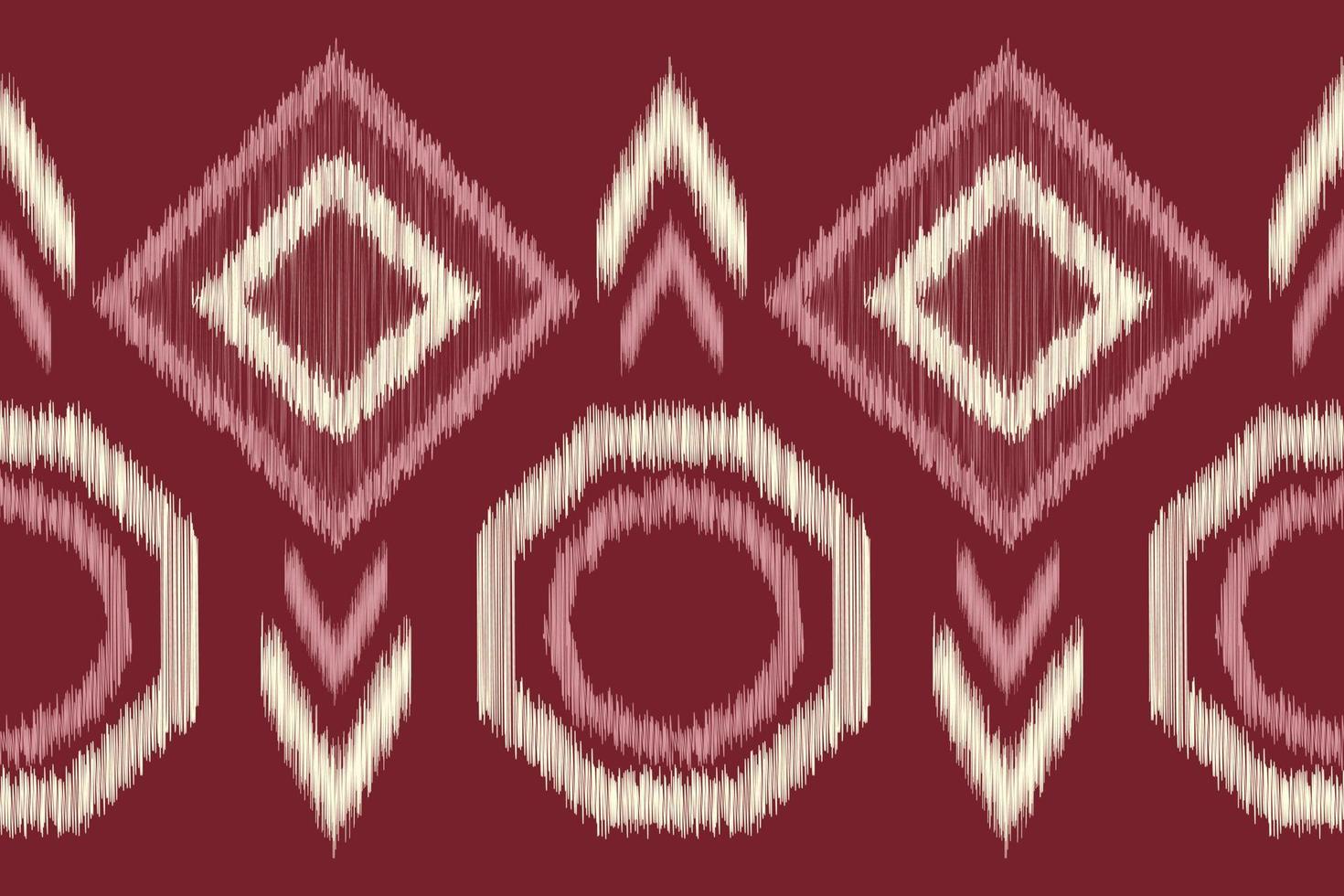 Ethnic Ikat fabric pattern geometric style.African Ikat embroidery Ethnic oriental pattern red background. Abstract,vector,illustration.For texture,clothing,scraf,decoration,carpet. vector