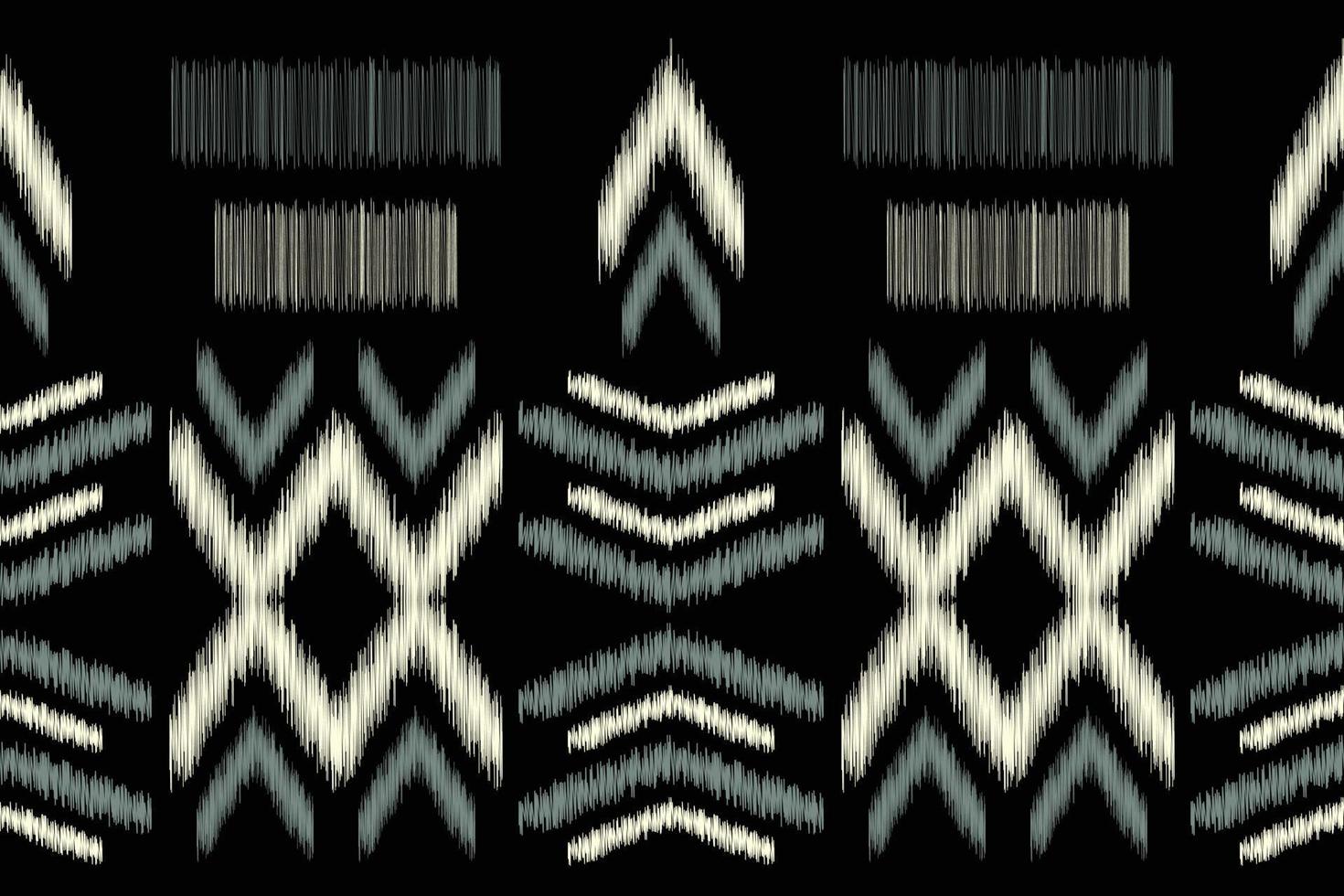 Ethnic Ikat fabric pattern geometric style.African Ikat embroidery Ethnic oriental pattern black background. Abstract,vector,illustration.For texture,clothing,scraf,decoration,carpet. vector