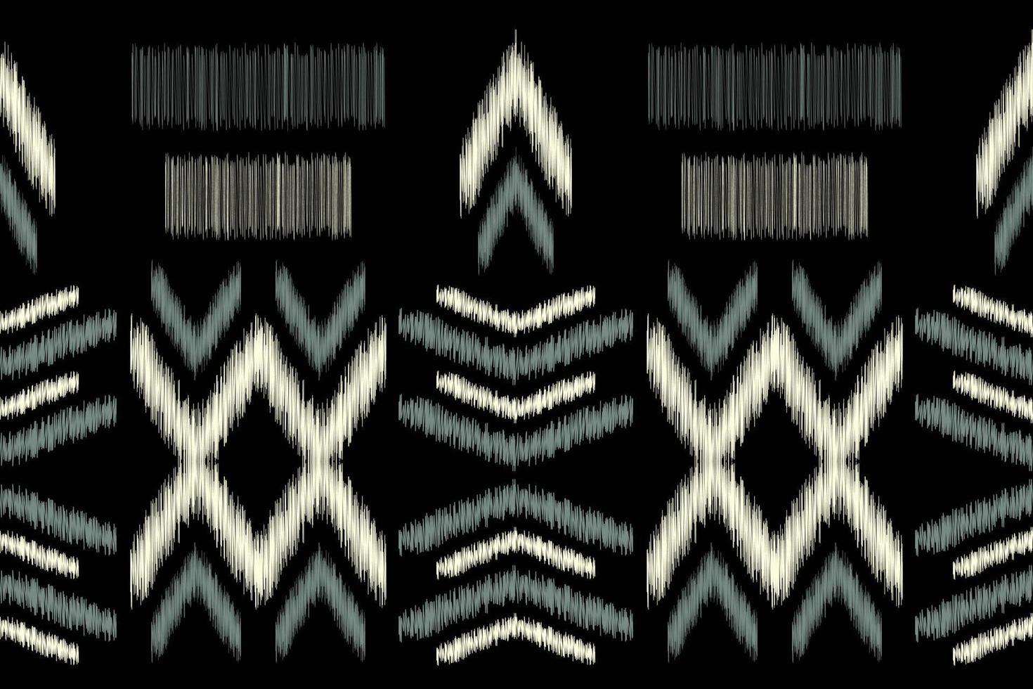 Ethnic Ikat fabric pattern geometric style.African Ikat embroidery Ethnic oriental pattern black background. Abstract,vector,illustration.For texture,clothing,scraf,decoration,carpet. vector