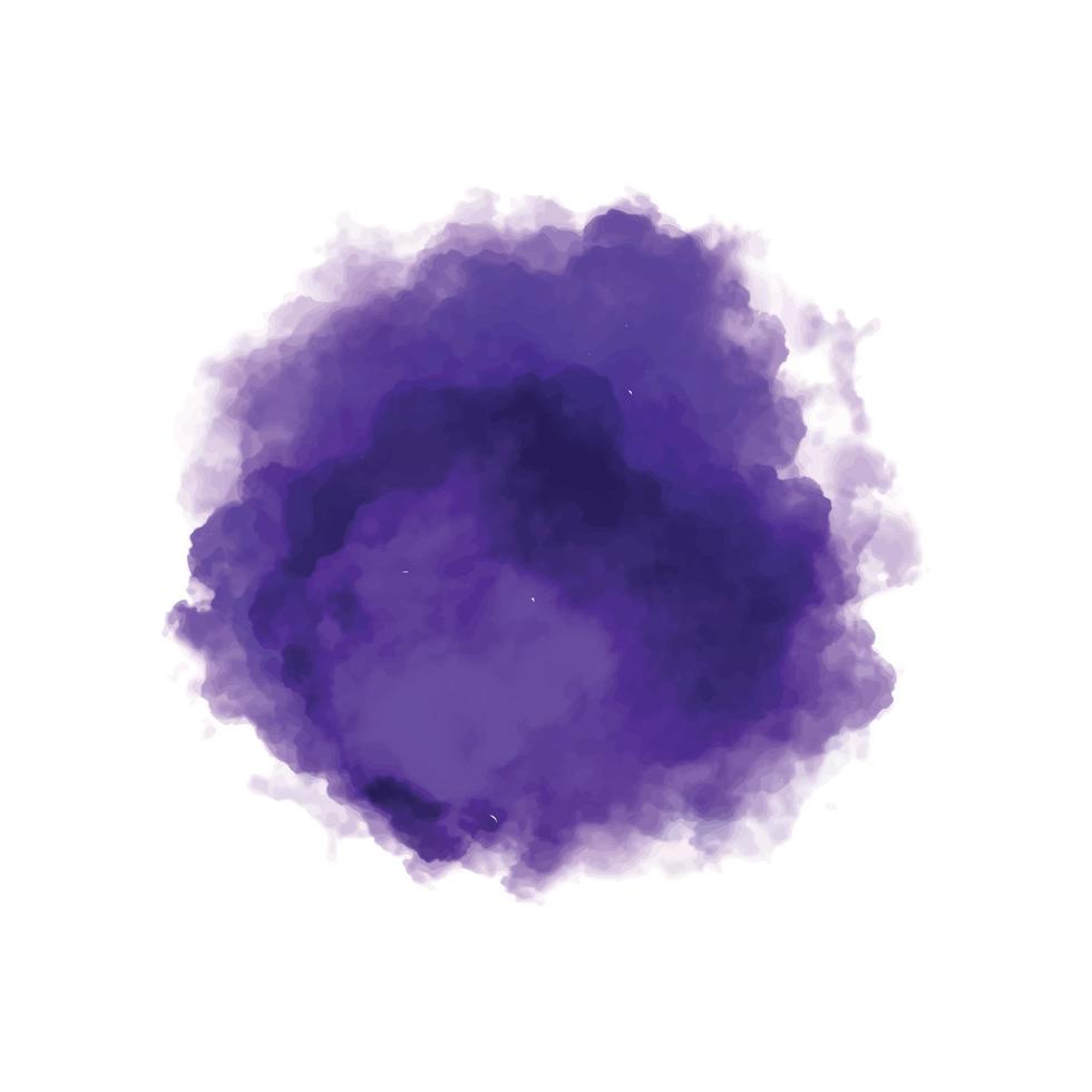 Abstract purple splash watercolor background vector