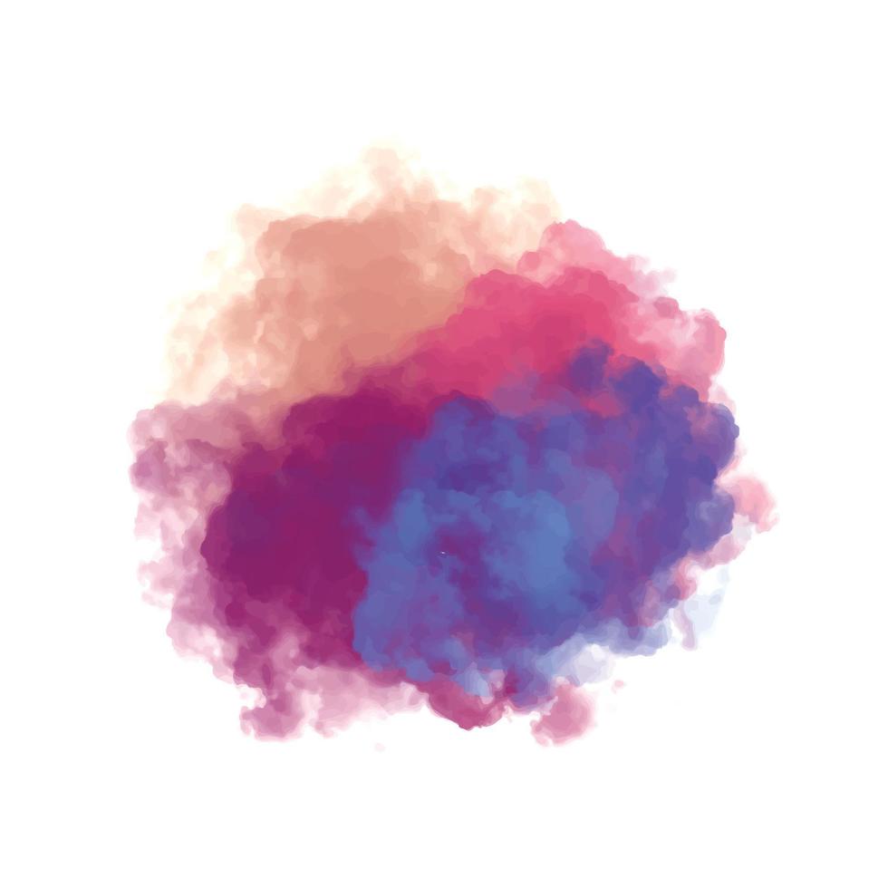 Abstract colorful splash watercolor background vector