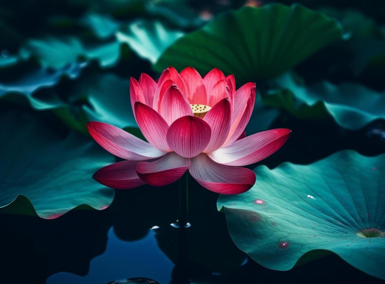 Water lilly natural background. Illustration photo