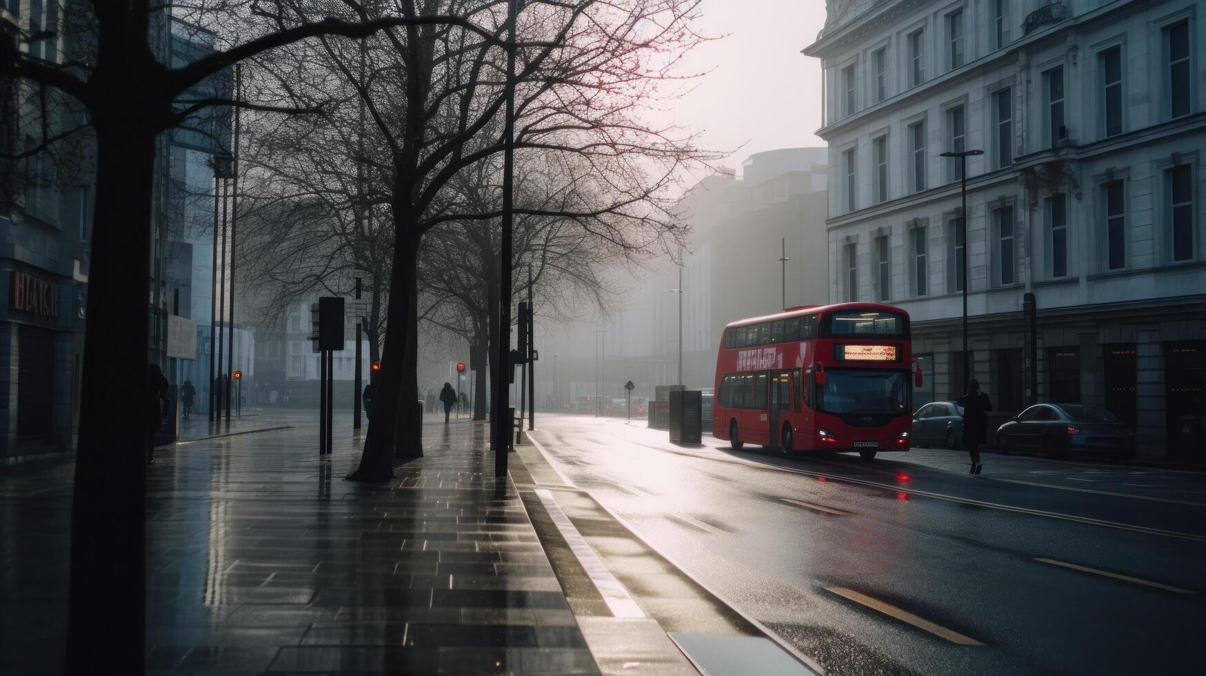 London street background. Illustration photo